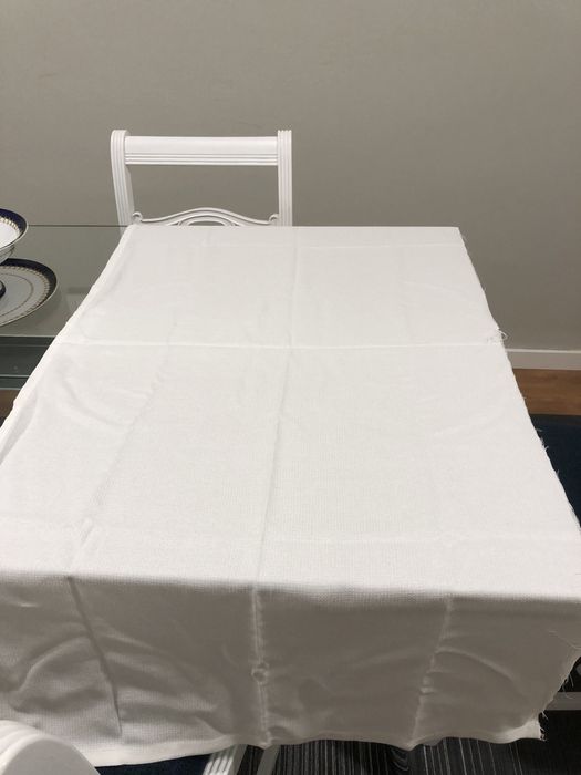 2 pecas de tecido para corredores de mesa de refeição em algodão