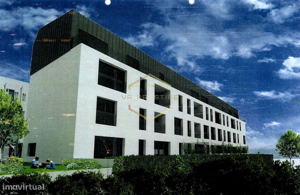 Urban plot with approved project for residential development