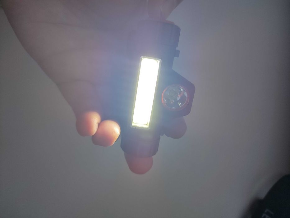 Налобный фонарь BL-8101 LED с магнитом и встроенным аккумулятором