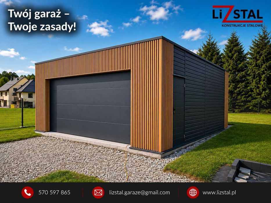 Nowość ! Garaż 35m, segmentowa, Nowoczesny, Lamele