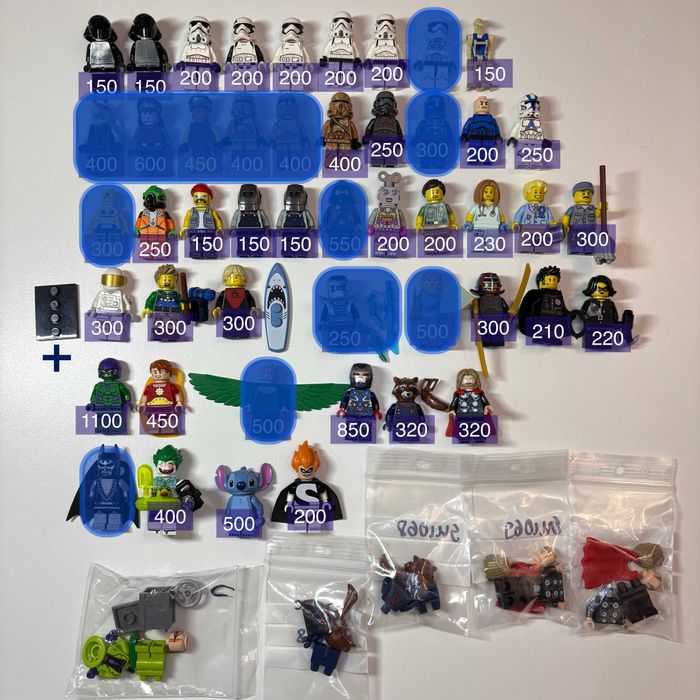 Мініфігурки Lego оригінал (star wars, minifigures, batman