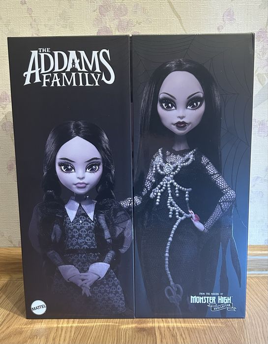 Addams family, monster high, skullector, семейка Аддамс, Венздей