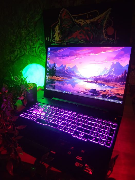 Игровой ноутбук Asus TUF 144Hz/ GTX1650/Ryzen5 4.0Ghz/16Gb/256ssd+1Tb