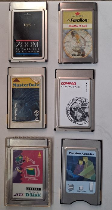 Placas para portáteis mais antigos