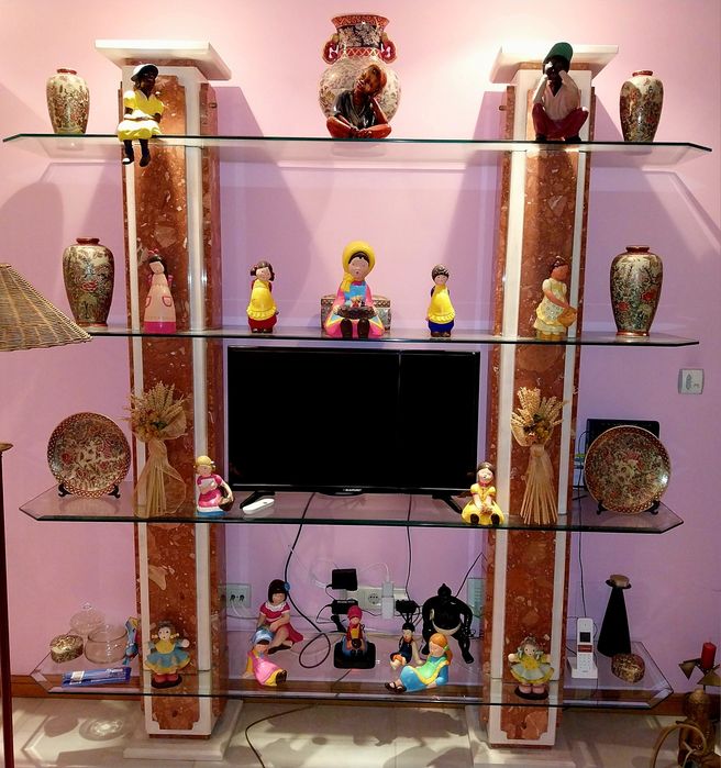 Movel Estante Antigo - Mármore e Lioz