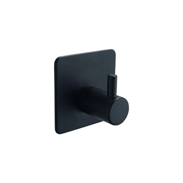 5 x Haczyki Metalowe  Łazienkowe Samoprzylepne Czarne