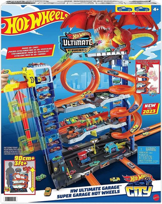 AUTKA Hot Wheels Ultimate garaż 4 piętra ze smokiem