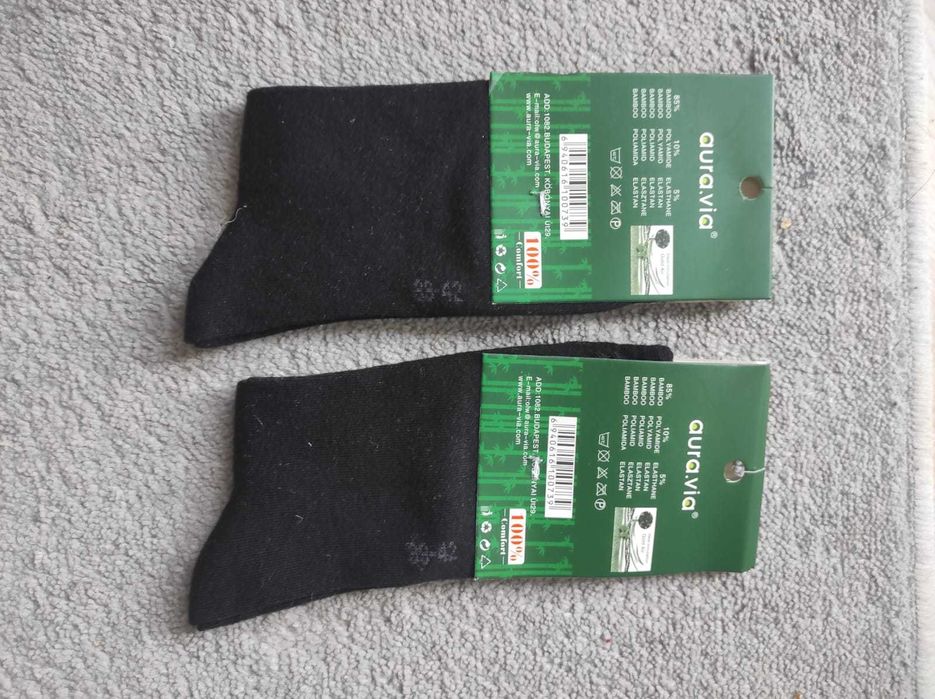 Skarpetki aura.via Bamboo (F93-08) czarne 2 szt. 39-42