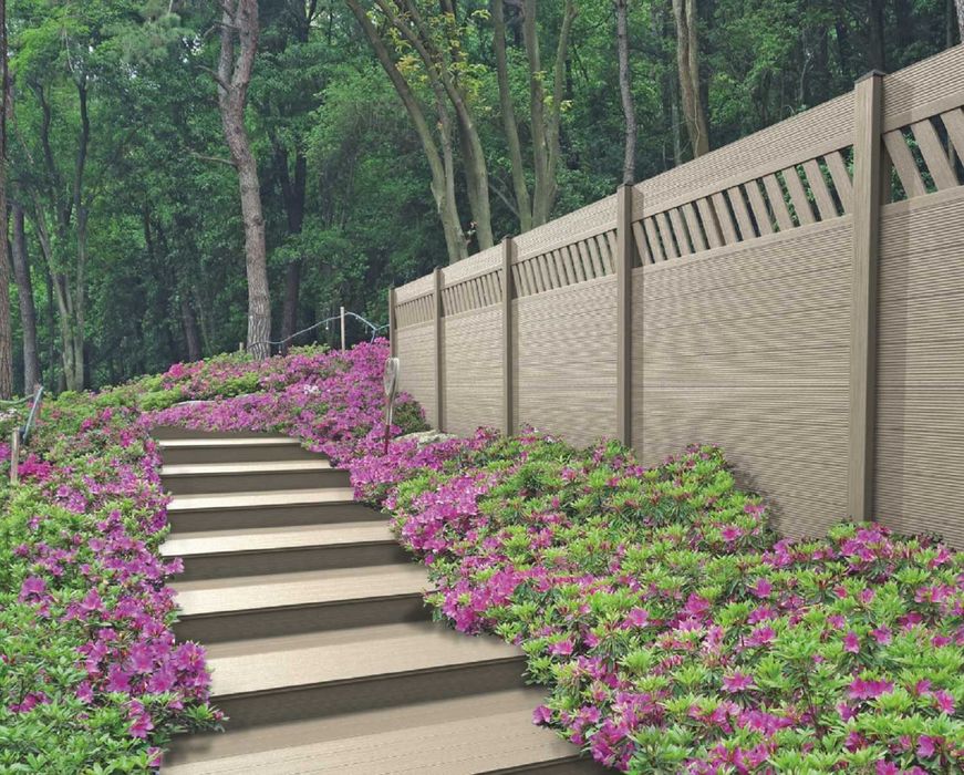 Deska kompozytowa ogrodzeniowa / nowoczesne ogrodzenie / sztachety WPC