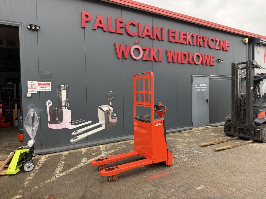 Paleciak elektryczny Linde 100 cm szeroka  T 16 2019 r 1600 kg wózek