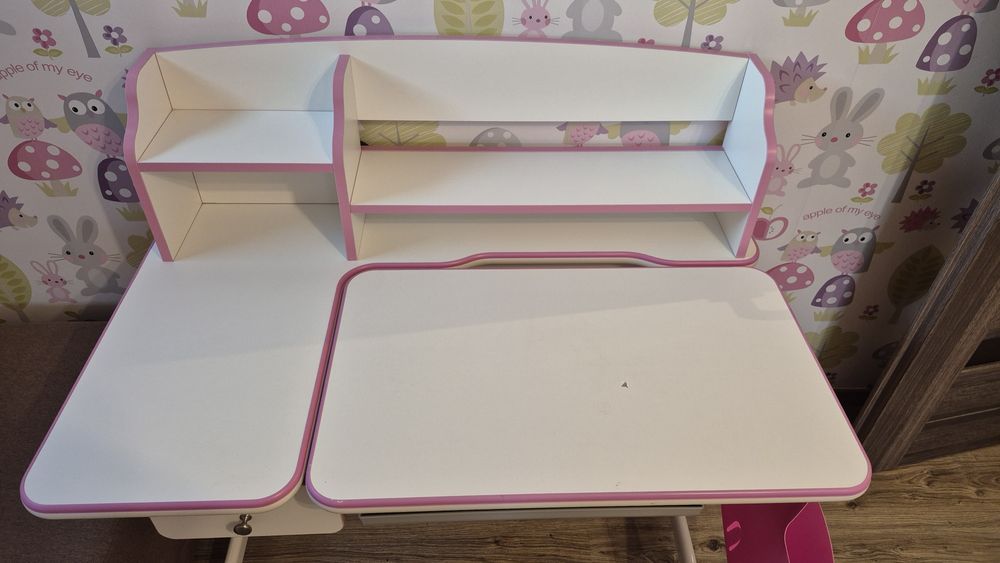 Ergonomiczne biurko dla uczennicy,  regulowana wysokość!