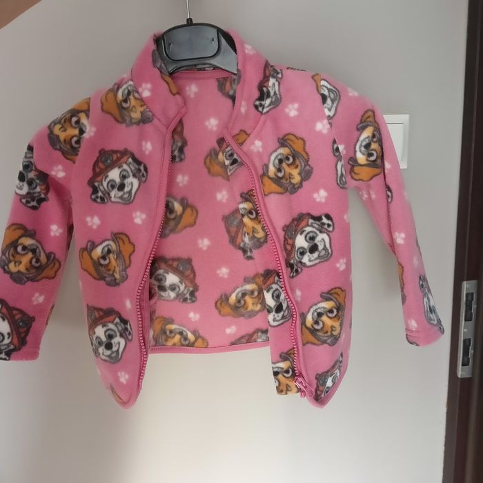 Różowa bluza polarowa Psi Patrol – rozmiar 98/104