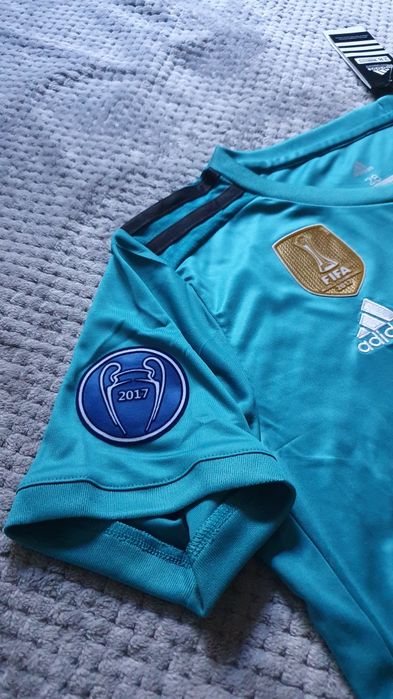 Komplet Piłkarski Real Madryt 2017/18 Dziecięcy Ronaldo 7 Krótki Rękaw