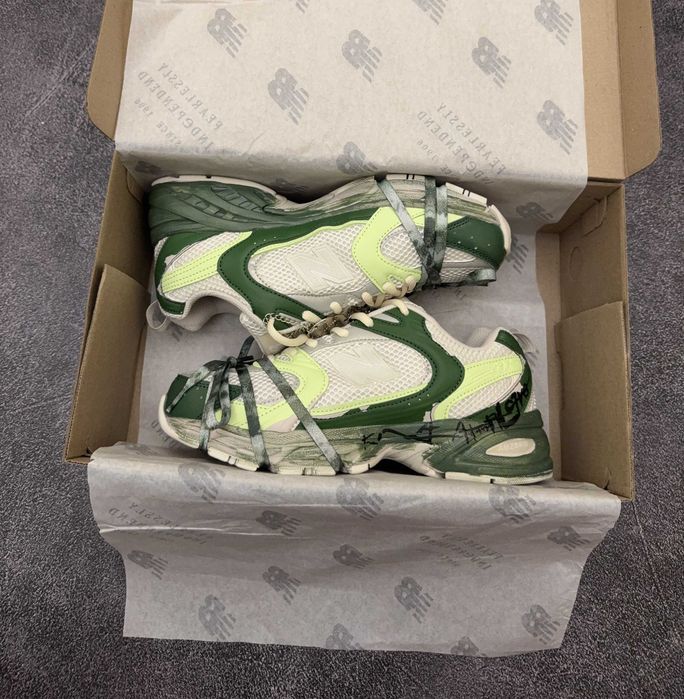 !!WOW!! New Balance 530 Custom White Green |36-41