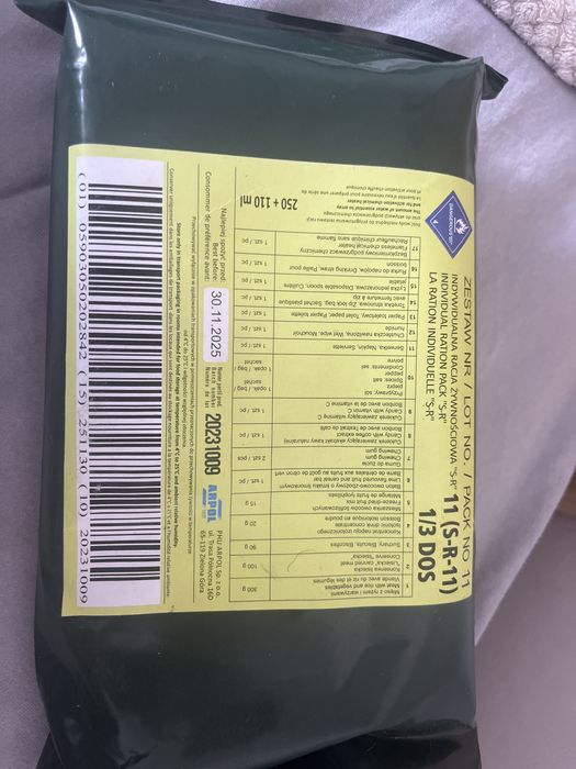 Racja żywnościowa sr11 wojskowa kemping