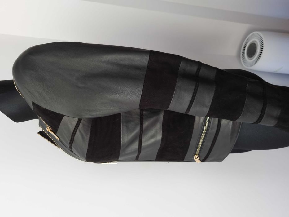 Śliczna kurtka skóra naturalna z Turcji czarna rozm. S jak nowa!