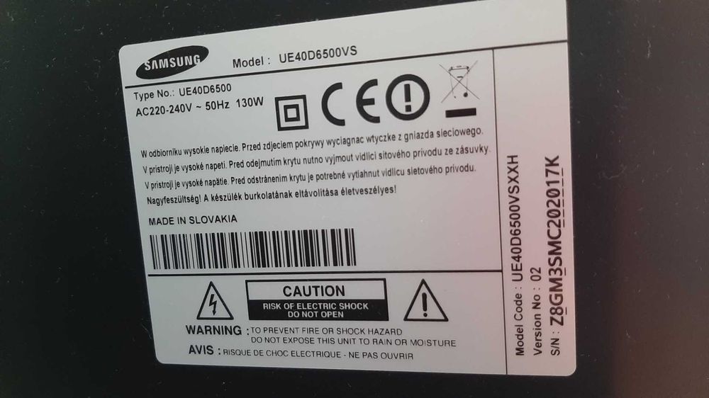 Telewizor 43 całe Samsung używany