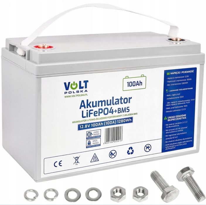 Акумулятор Volt 12V 100Ah LiFePO4 (літій-залізо-фосфатний) Інверторів