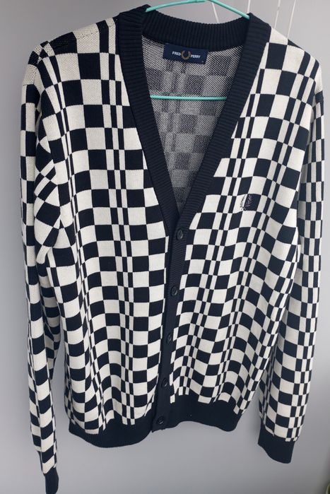 Чоловічий светр кардиган Fred Perry M.L. 100% cotton.