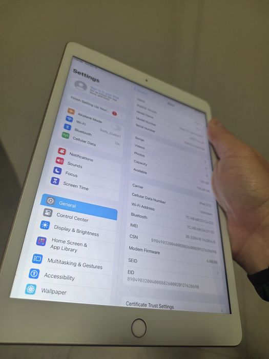 iPad 7 покоління. 2020 рік. 128GB. Silver. Без обмежень
