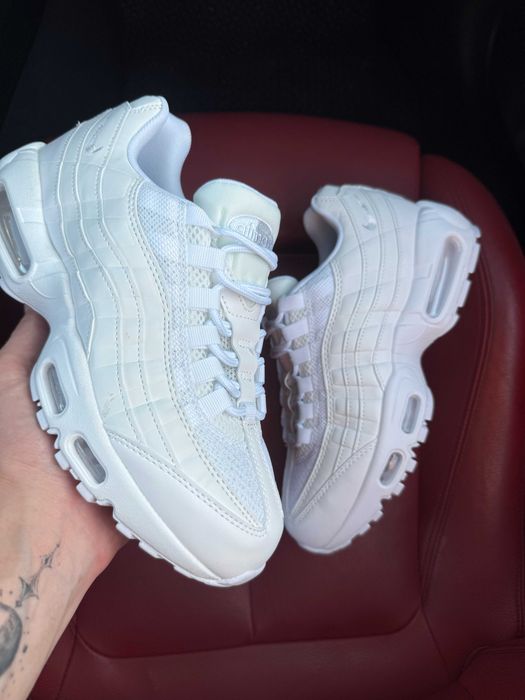 (ОПЛАТА ПІСЛЯ ОГЛЯДУ)Nike Air Max 95 Essential White Найк Аір Макс 95 Есеншиал Білі