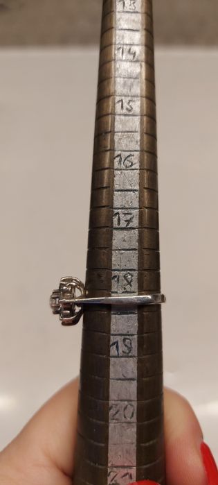 Pierścionek antyk srebro próba 800