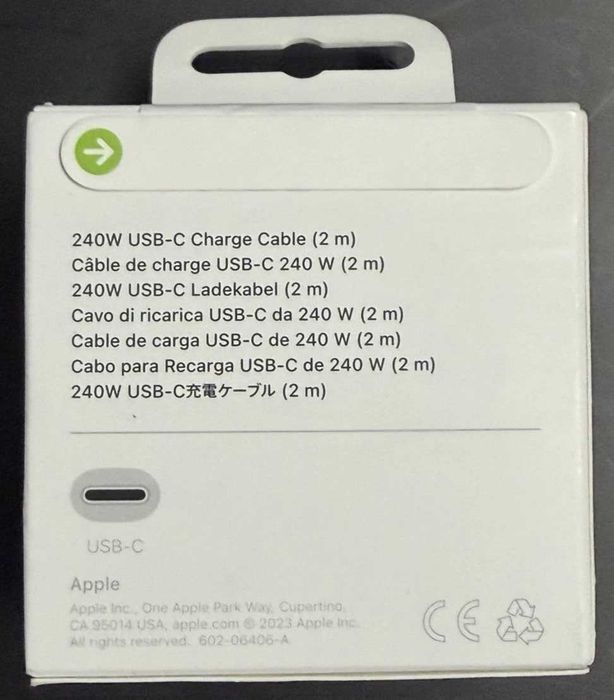 Кабель OEM cable Apple USB-C 240W для MacBook оригінал