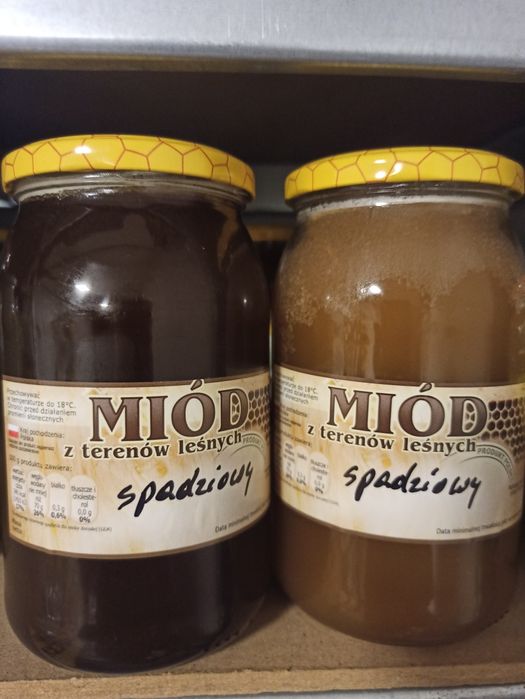 Miód nawłociowy i spadziowy