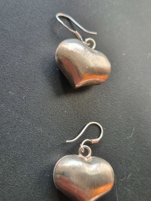 Srebrne kolczyki 925 Sterling serduszka 5,7 gr