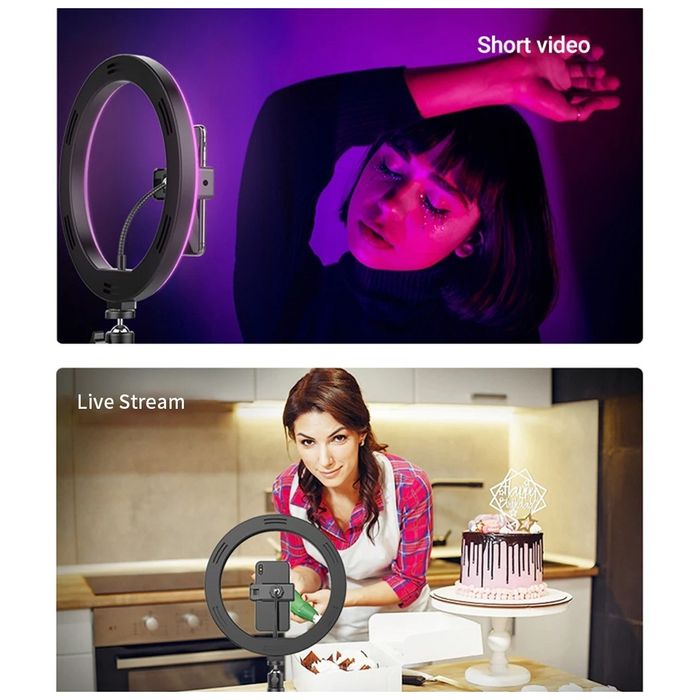 Anel de Luz RGB Tripé Grande