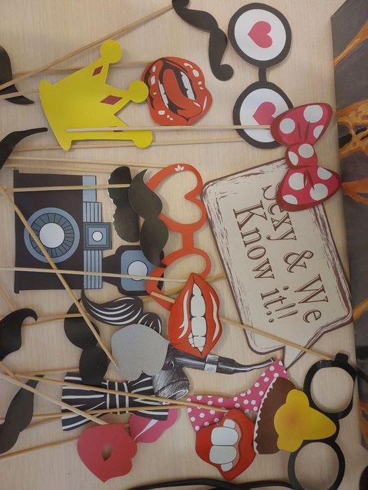 Паперова бутафорія для весілля. Набор