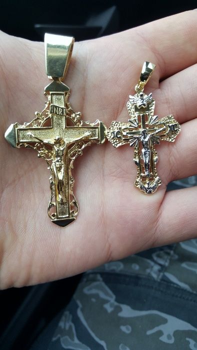 OGROMNY ZŁOTY KRZYŻ - Papieski - 585 - Warszawa