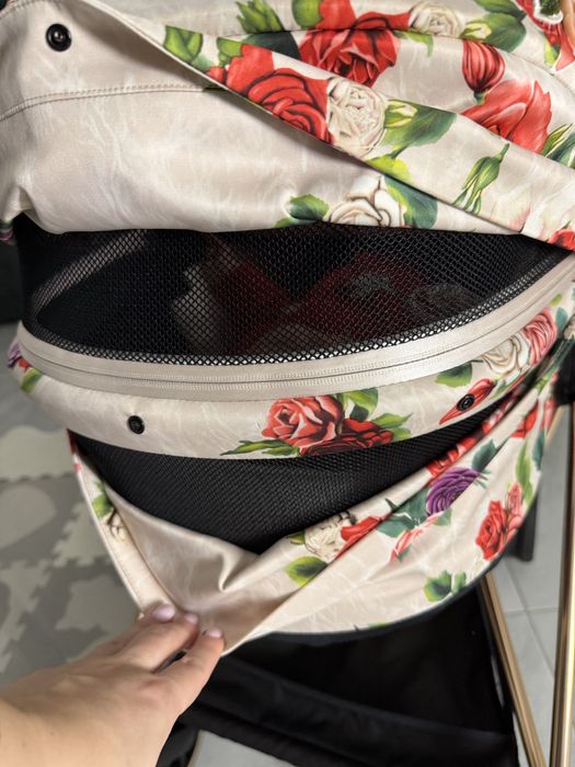 Коляска Cybex Mios Шасі Rose Gold+Люлька Lux Spring Blossom Light