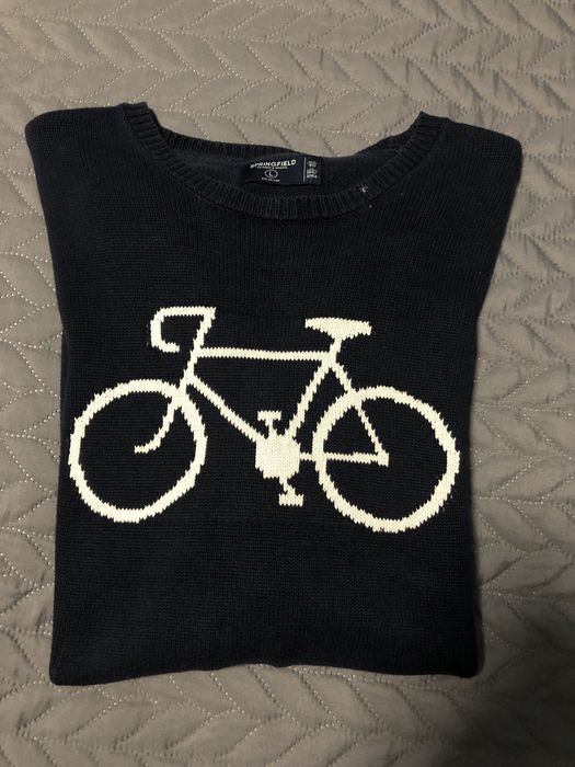 Camisola malha grossa azul