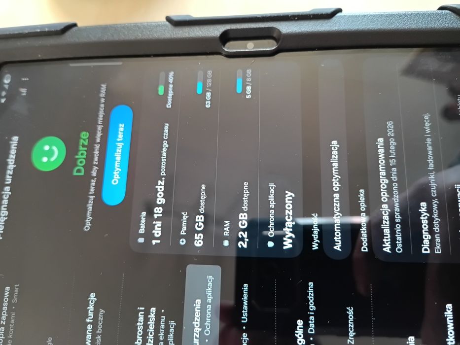 Tablet Samsung Galaxy A9+, rysik, gwarancja, z etui pancernym