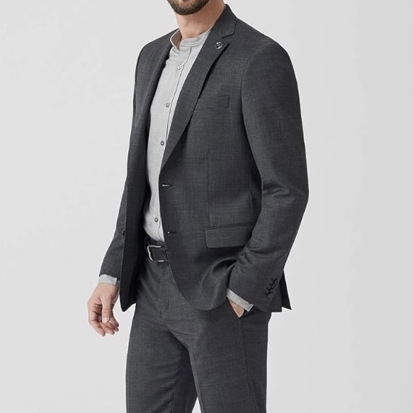 Marynarka męska S.Oliver szara rozmiar 44