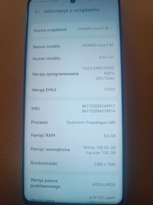 Huawei Nova 9 se