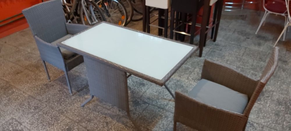 Zestaw ogrodowy tarasowy rattanowy ratan balkon altanka ogród taras