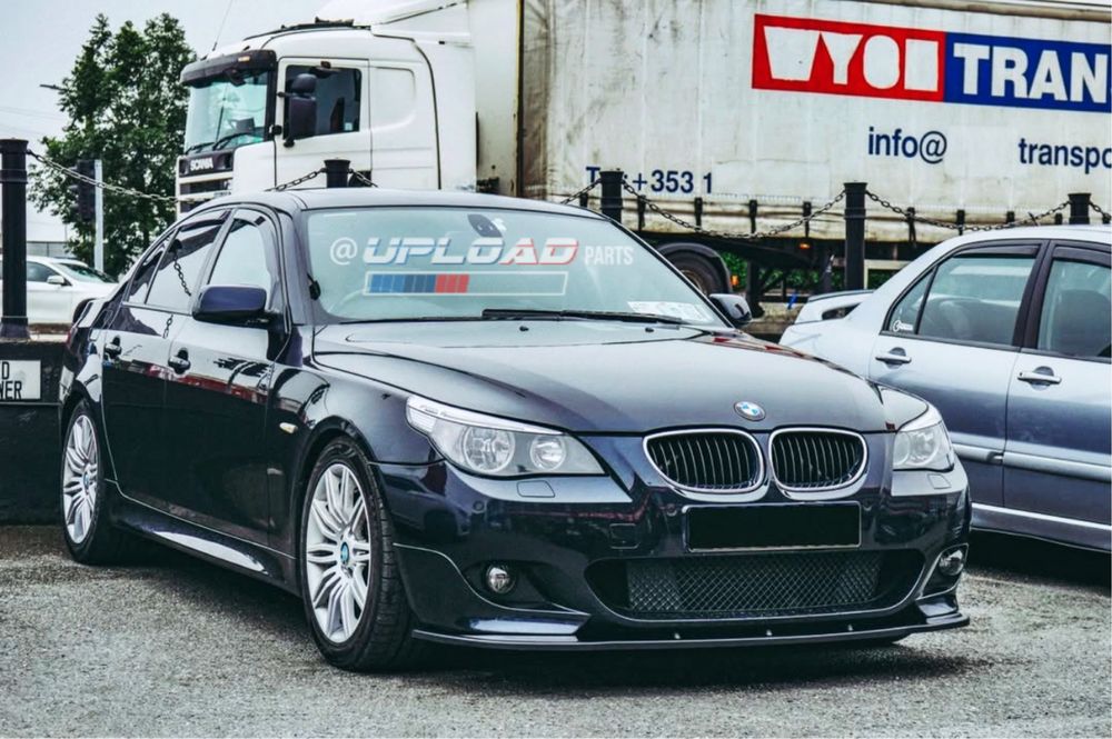 BMW E60 E61 - Lip Frontal Look Maxton Splitter Lamina Aba Serie 5
