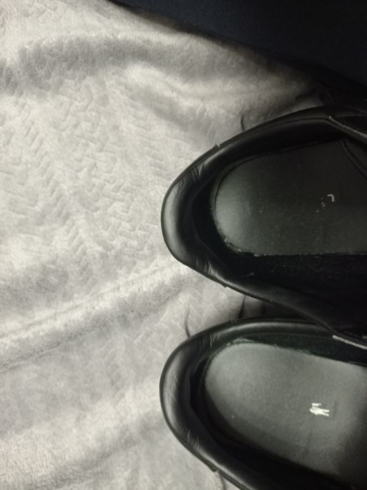 Buty Lacoste Chaymon rozmiar 44 czarne j Nowe skórzane skóra sneakersy