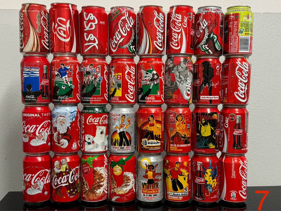 Latas coca-cola