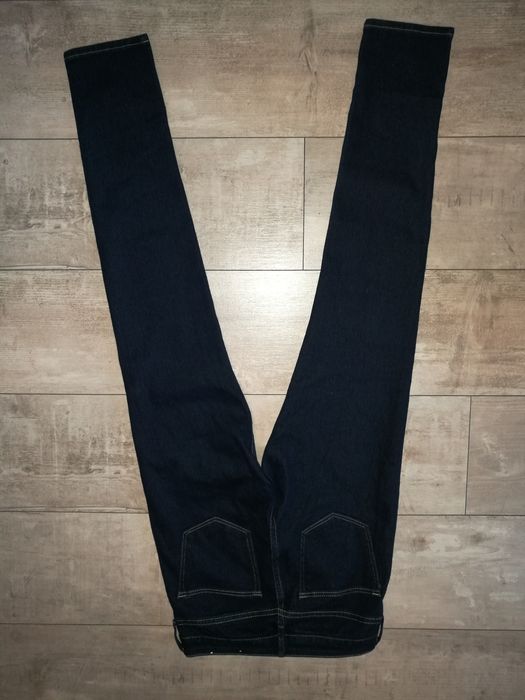Spodnie H&M dziewczęce rozmiar 24 granatowe jeansy