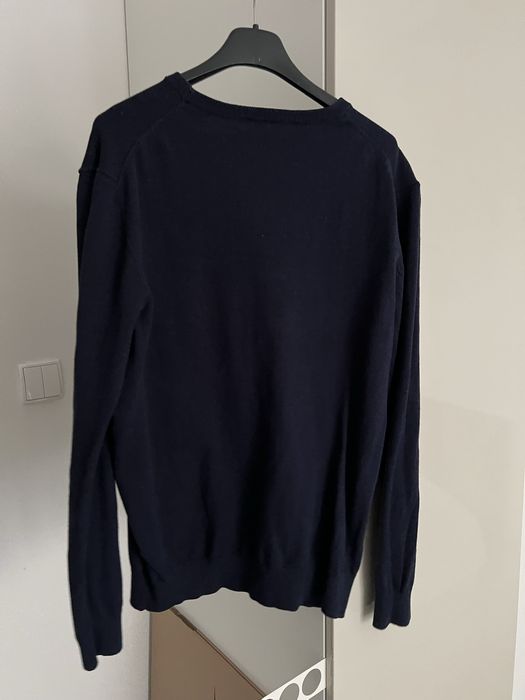 Granatowy bawełniany sweter męski Vistula