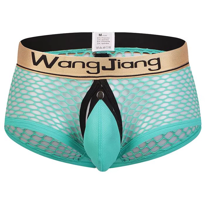 Męskie Siateczkowe Bokserki Jockstrap Otwarte z Przodu i z Tyłu - XL