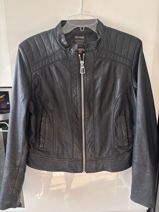 Ochnik kurtka ramoneska biker skóra naturalna L 38/40