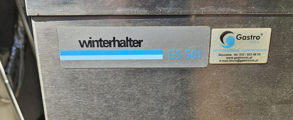 Zmywarka kapturowa Winterhalter gastronomiczna