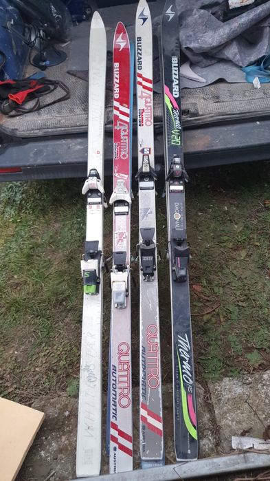 Narty 4 pary używane stan db