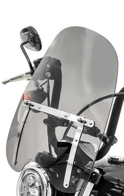 Pára-brisas da moto para Chopper / Cruiser / Custombikes de cor escura