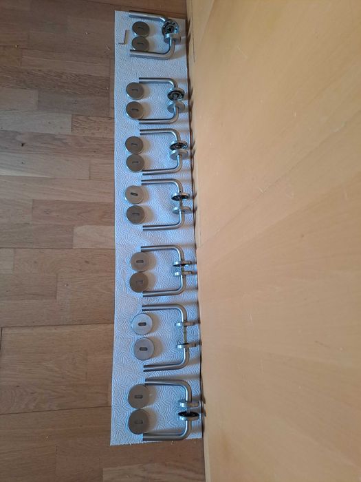 Puxadores de porta interior ( aço prateado escovado Inspire Hitch)