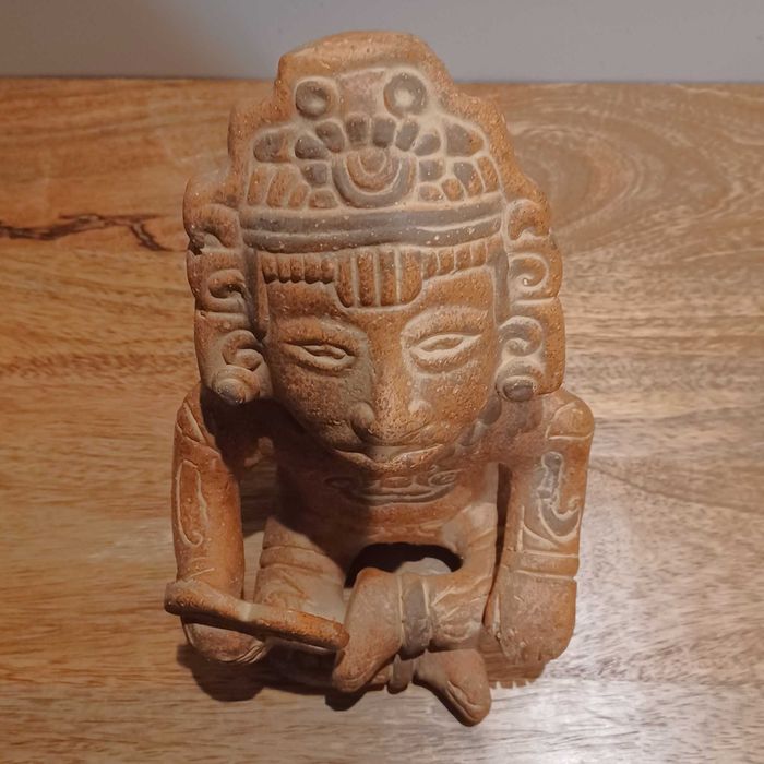 Escultura Estilo Pré-Colombiana - Terracota - Perú – 1983